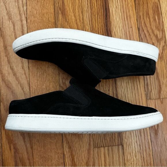 Vince Verrell 2 Black Suede Slip-on Slide Sneakers Women’s Sz 7 - Picture 2 of 13